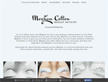 Tablet Screenshot of meghancottonmakeupartistry.com